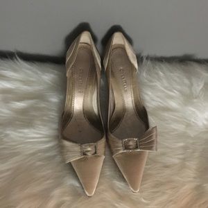 Cole Haan Satin Rhinestone Heels Wedding Prom Party Office
